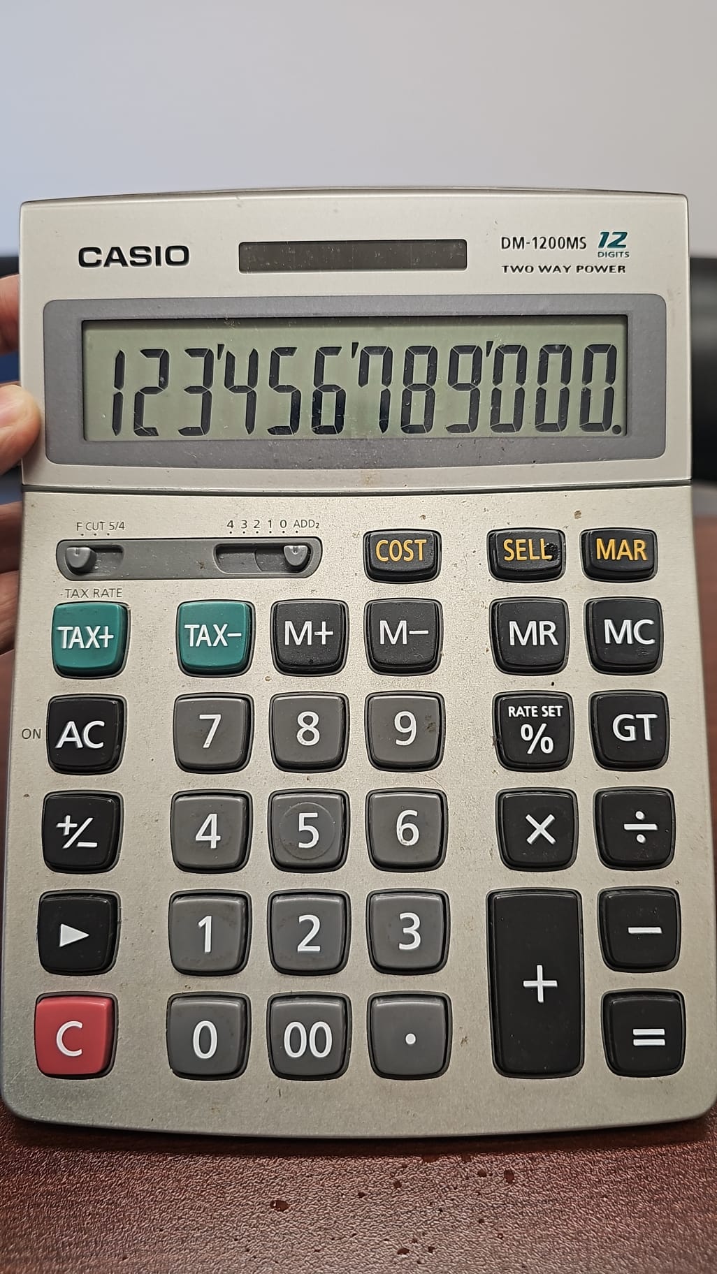Casio DM‑1200MS 12‑Digit Solar Calculator – $35